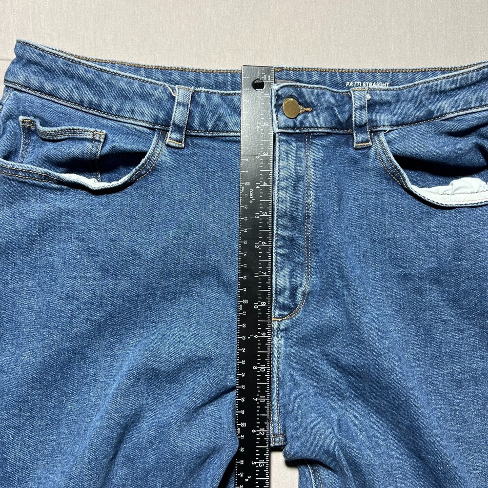 DL1961 Womens Blue Denim High Rise Vintage 31 Patti Straight Jeans Plus Size 16W - Picture 14 of 16